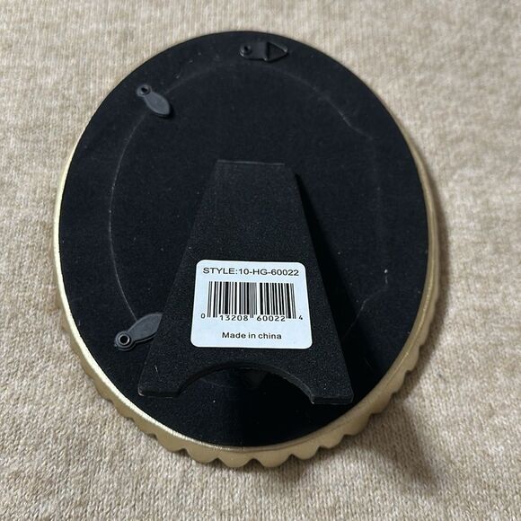 Burns of Boston 4 x 6 Oval Ornate Shabby Chic Gold Desk Top Picture Frame - Picture 6 of 7